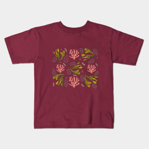 underwater world Kids T-Shirt by Pacesyte